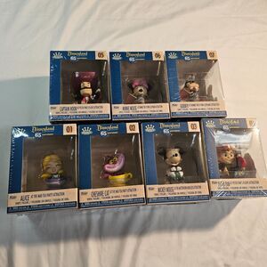 Disneyland 65th Anniversary Funko Pop Complete Set of 7 NIB Mickey Peter Pan